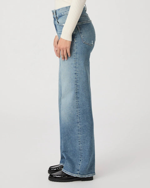 Paige Sasha 32" Wide Leg Jean | Storybook Distressed