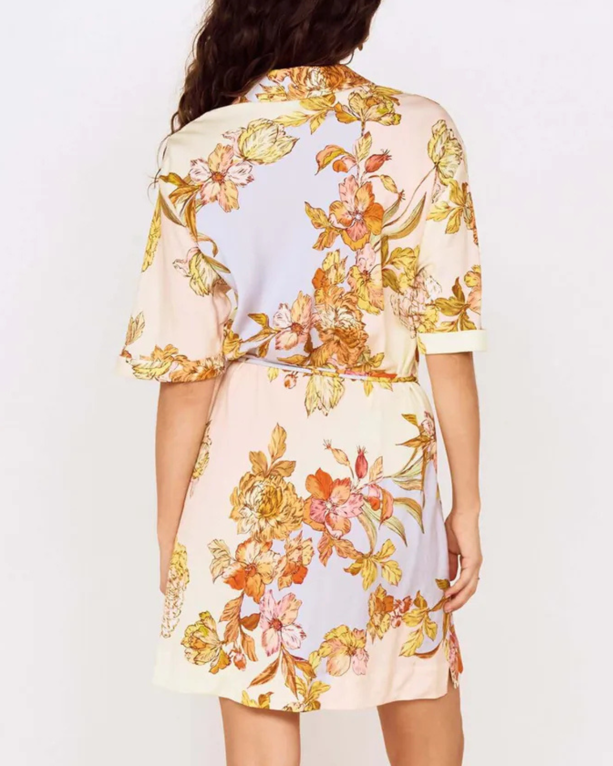 Mink Pink Fiore Mini Shirt Dress | Pastel Floral
