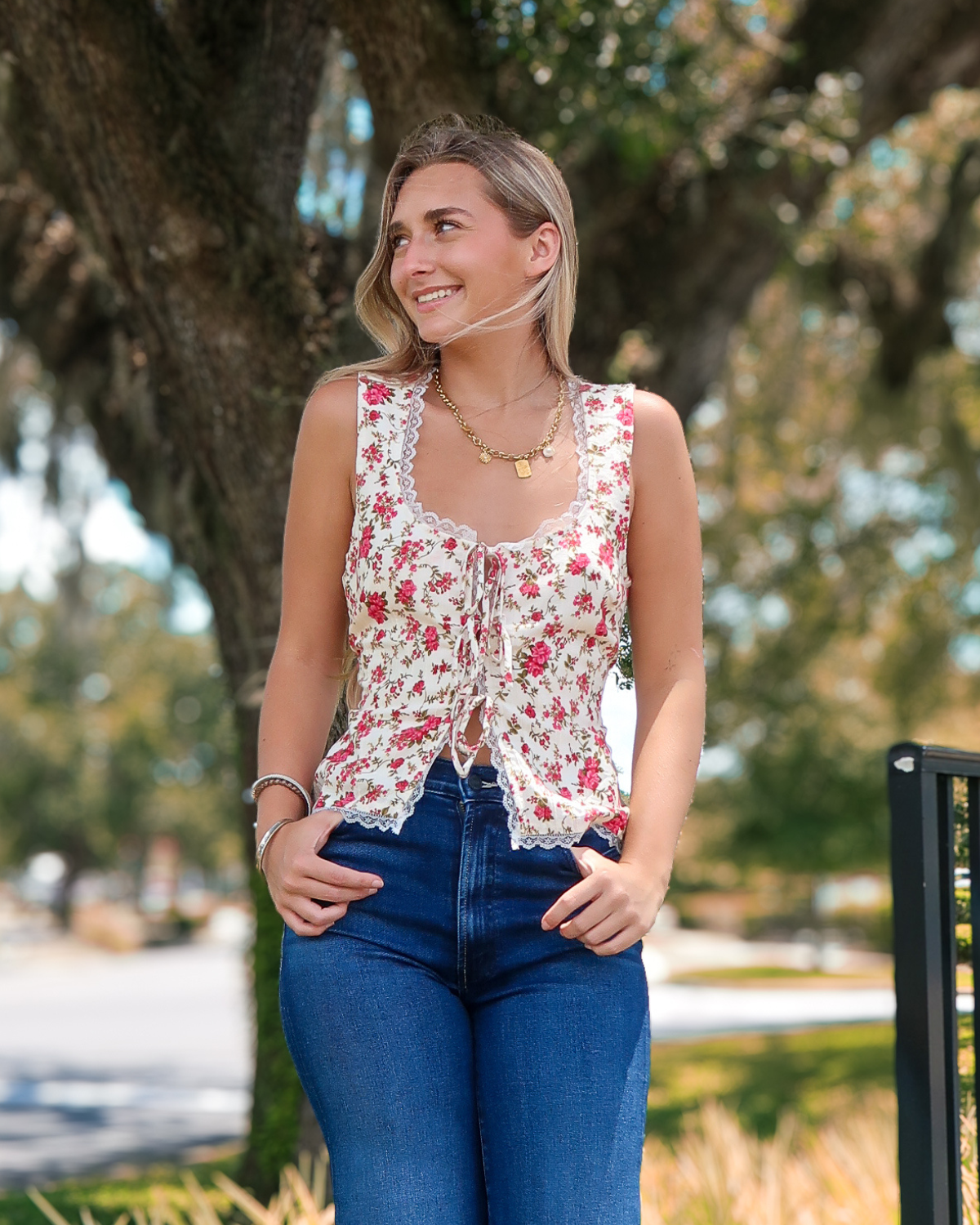 Show Me Your Mumu Mimi Top | Southern Roses