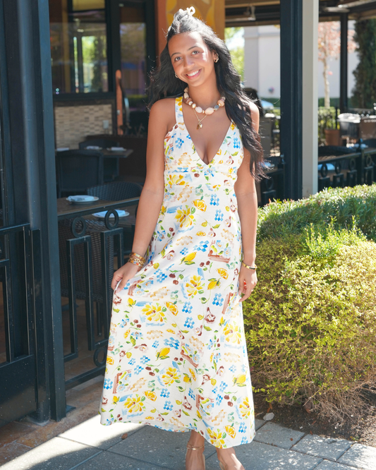 Mink Pink Riviera Cross Back Midi Dress