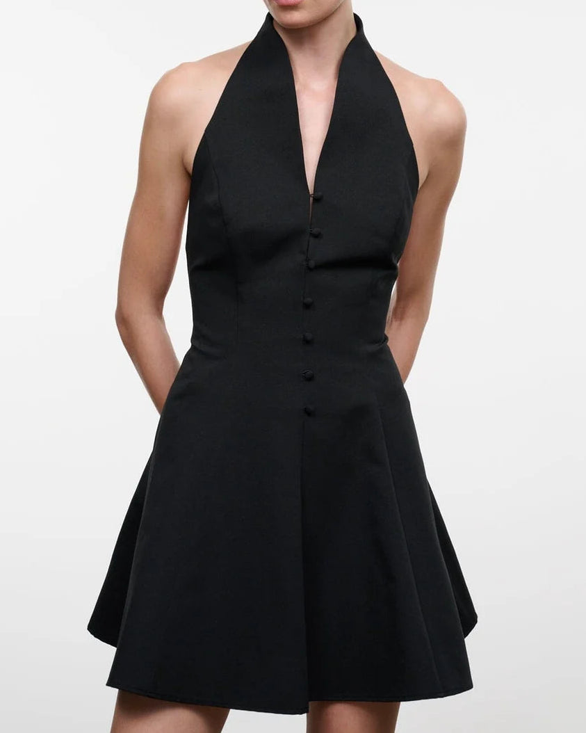 Staud Stella Mini Dress | Black