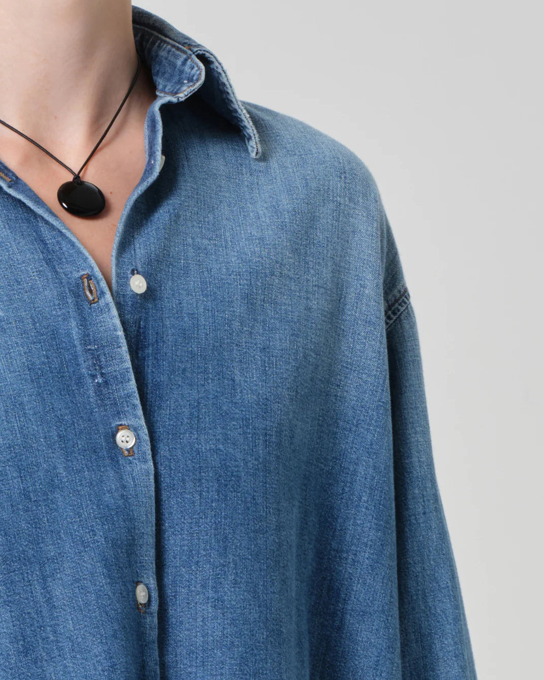 Citizens of Humanity Ana Cropped Shirt | Somerset