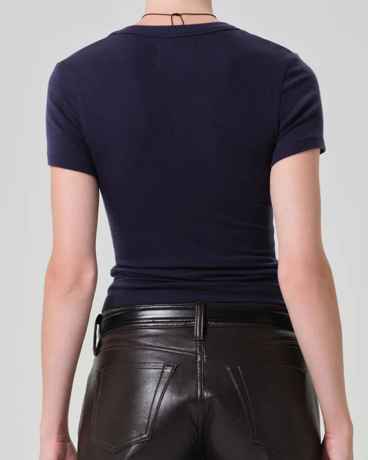 Citizens of Humanity Maude U Neck Tee | Navy