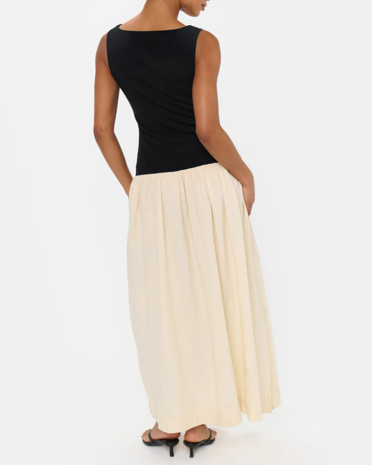 Show Me Your Mumu Luisa Maxi Dress | Black/Cream