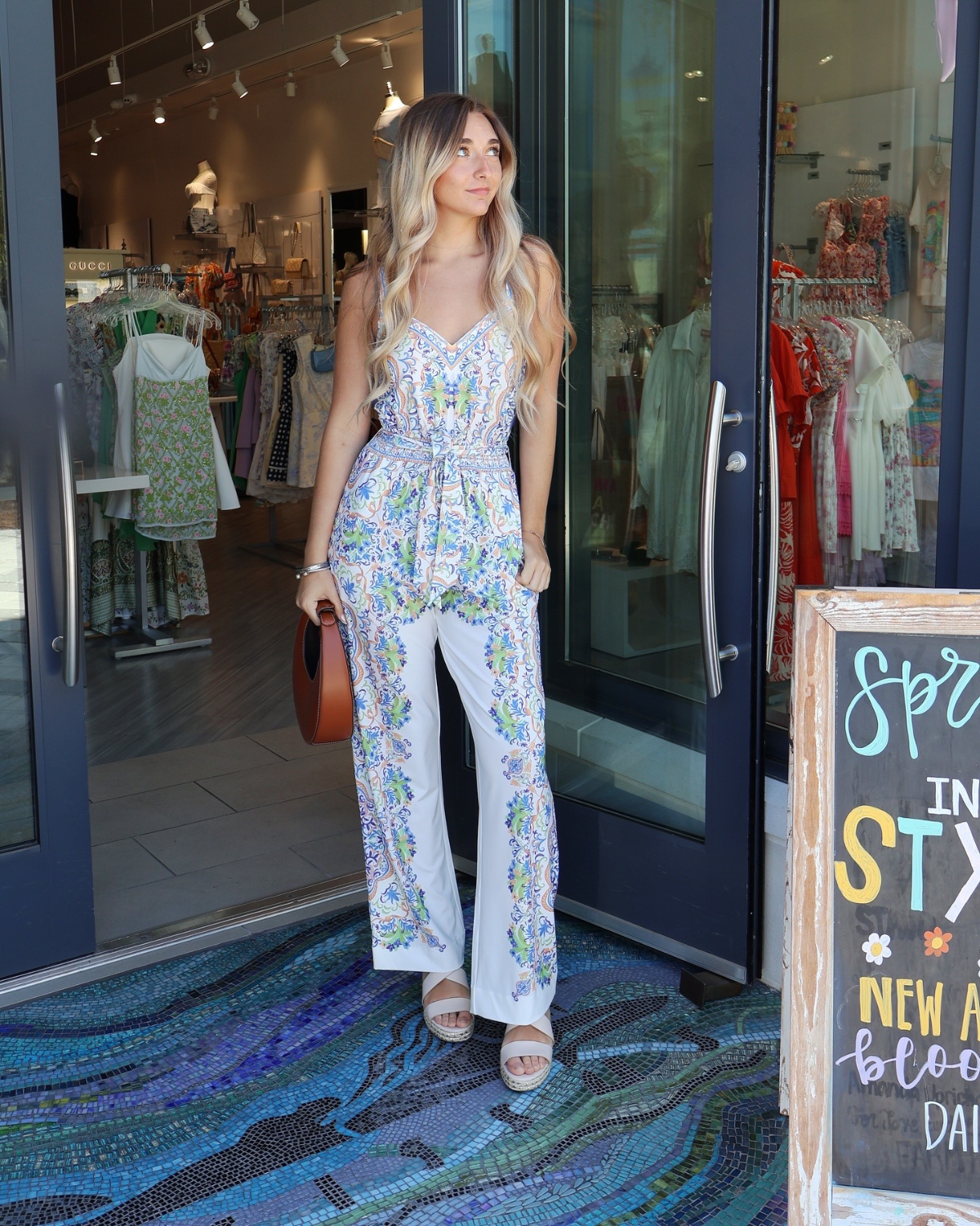 Hale Bob Theodora Jersey Jumpsuit | Ivory