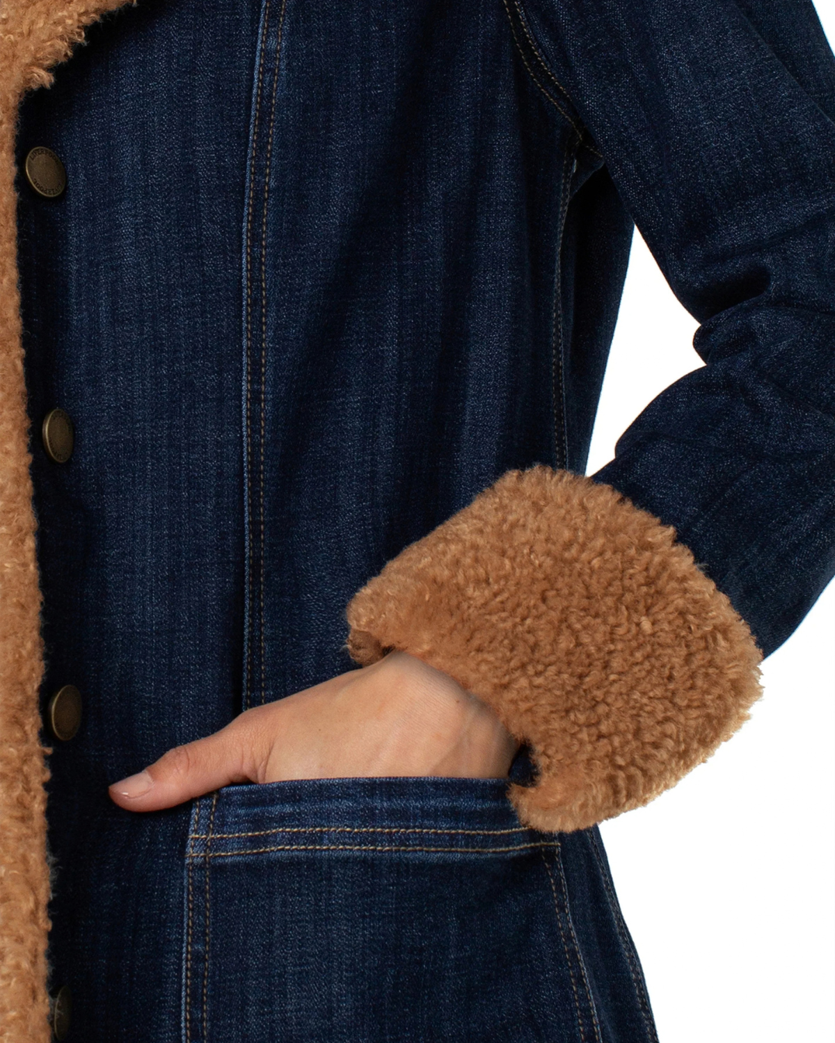 Liverpool Sherpa Trimmed Notch Collar Jacket