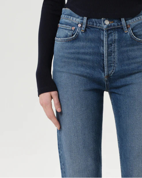 AGOLDE 90s Pinch Waist Crop | Overcast