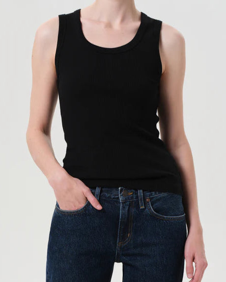 AGOLDE Poppy Tank | Black