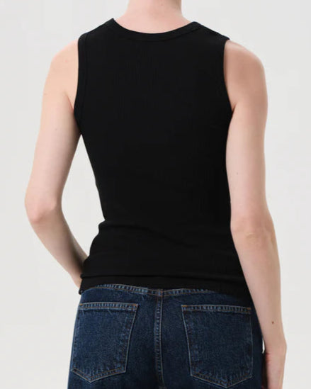 AGOLDE Poppy Tank | Black