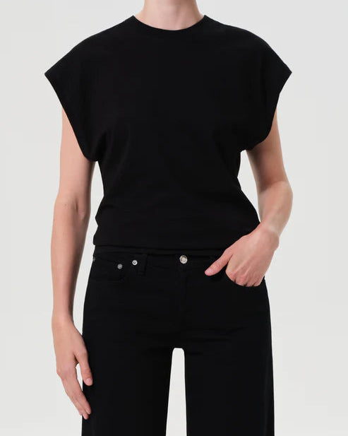 AGOLDE Meg Tee | Black
