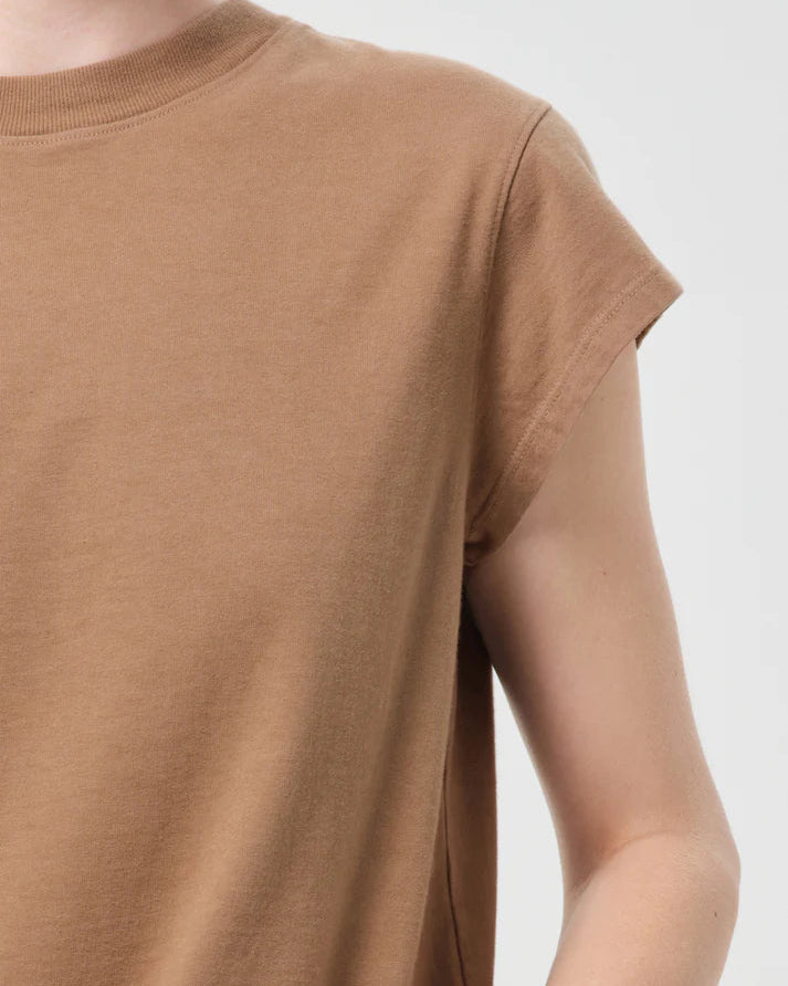 AGOLDE Bryce Cap Sleeve Tee | Hamoa