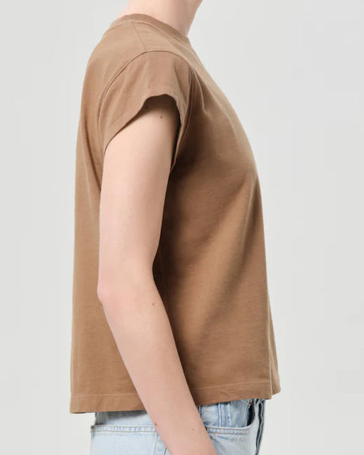 AGOLDE Bryce Cap Sleeve Tee | Hamoa