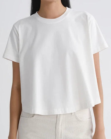 AGOLDE Marina Tee | White Ash