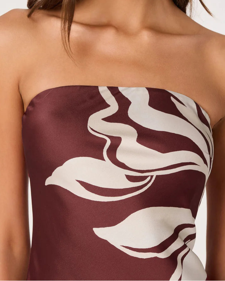 ASTR Annabeth Dress | Brown Floral