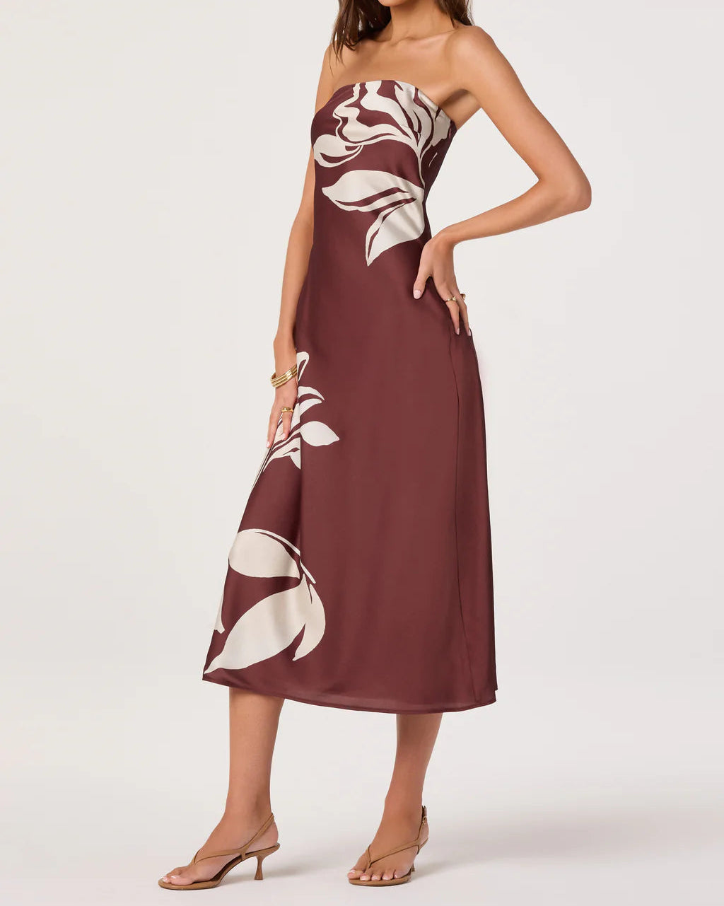ASTR Annabeth Dress | Brown Floral
