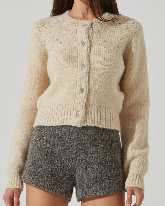 ASTR Sigourney Embellished Cardigan