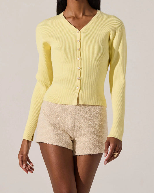 ASTR Delynn Ribbed Cardigan Sweater