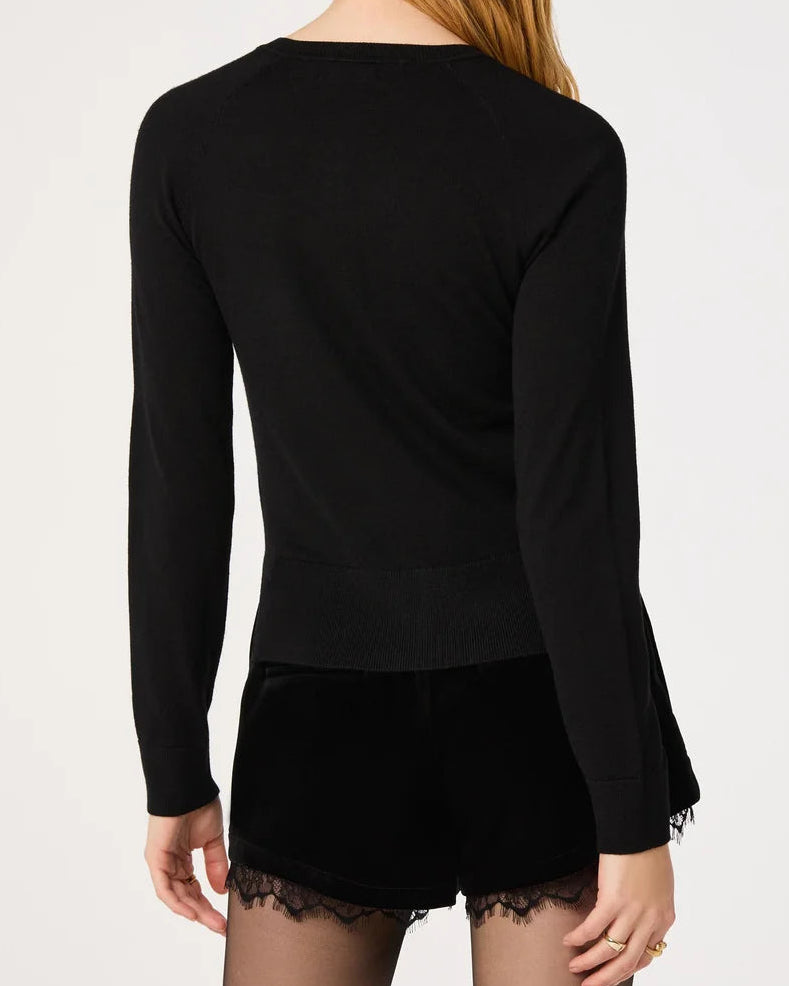 ASTR Alecia Beaded Floral Cardigan