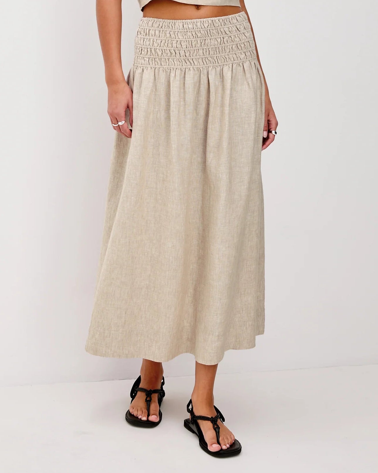 Rails Alessa Skirt | Heathered Flax