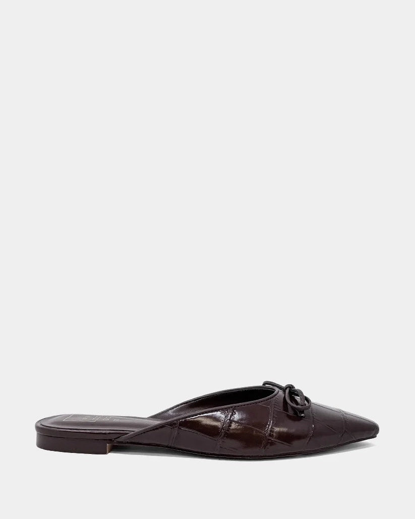 Shu Shop Alexandra Mule | Brown Croco