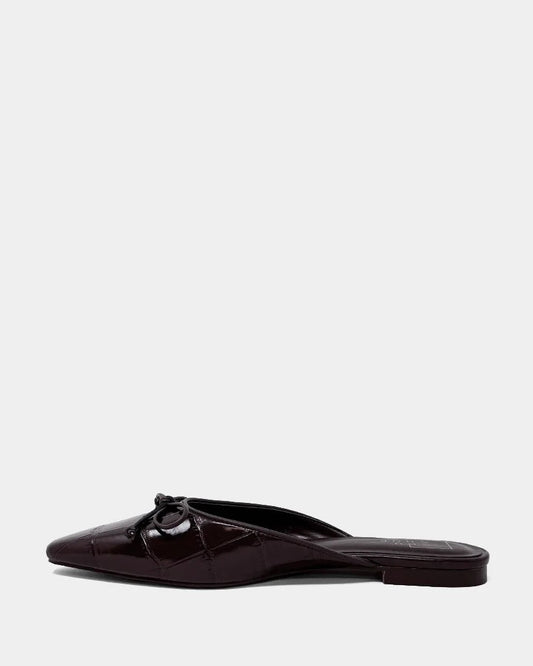 Shu Shop Alexandra Mule | Brown Croco