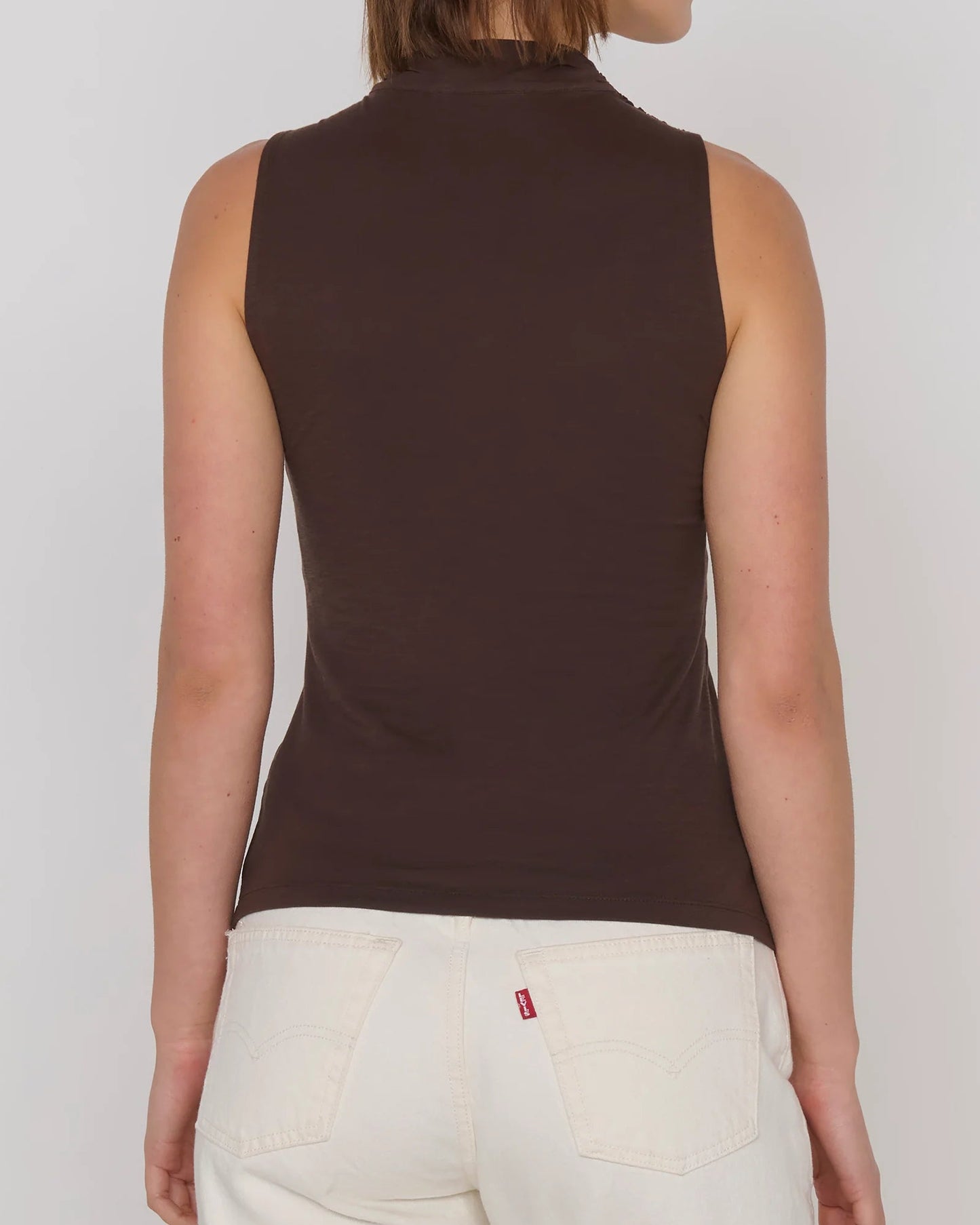 Nation Anais Halter Tank | Cocoa