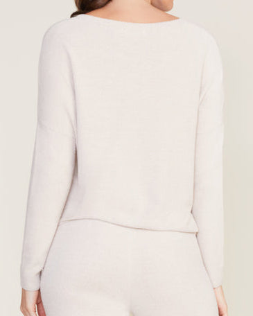 Barefoot Dreams CozyChic Slouchy Pullover | Stone