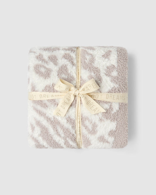 Barefoot Dreams Lush Knit Leopard Throw