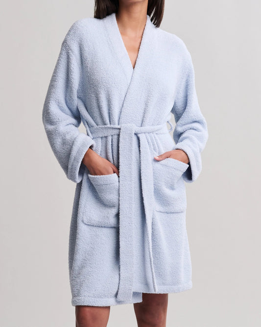 Barefoot Dreams CozyChic Solid Robe | Snow Drop