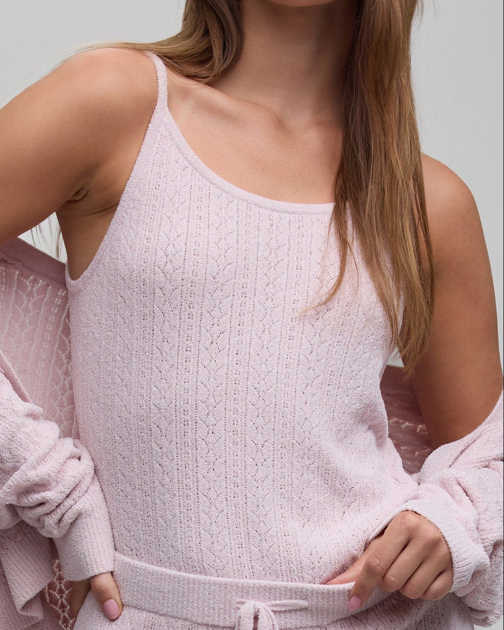 Barefoot Dreams CozyChic Pointelle Tank | Petal