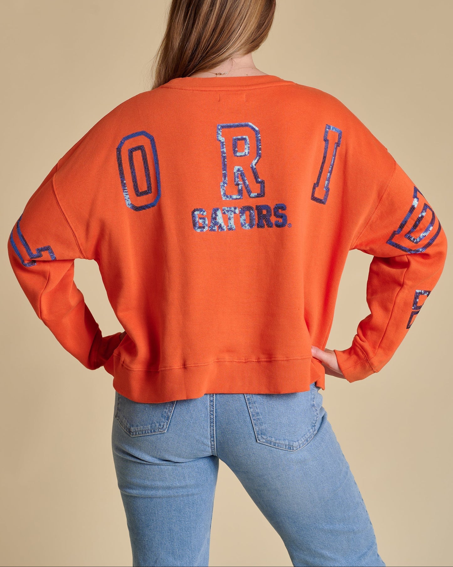Stewart Simmons Sequin Boxy Sweatshirt | Florida Gators