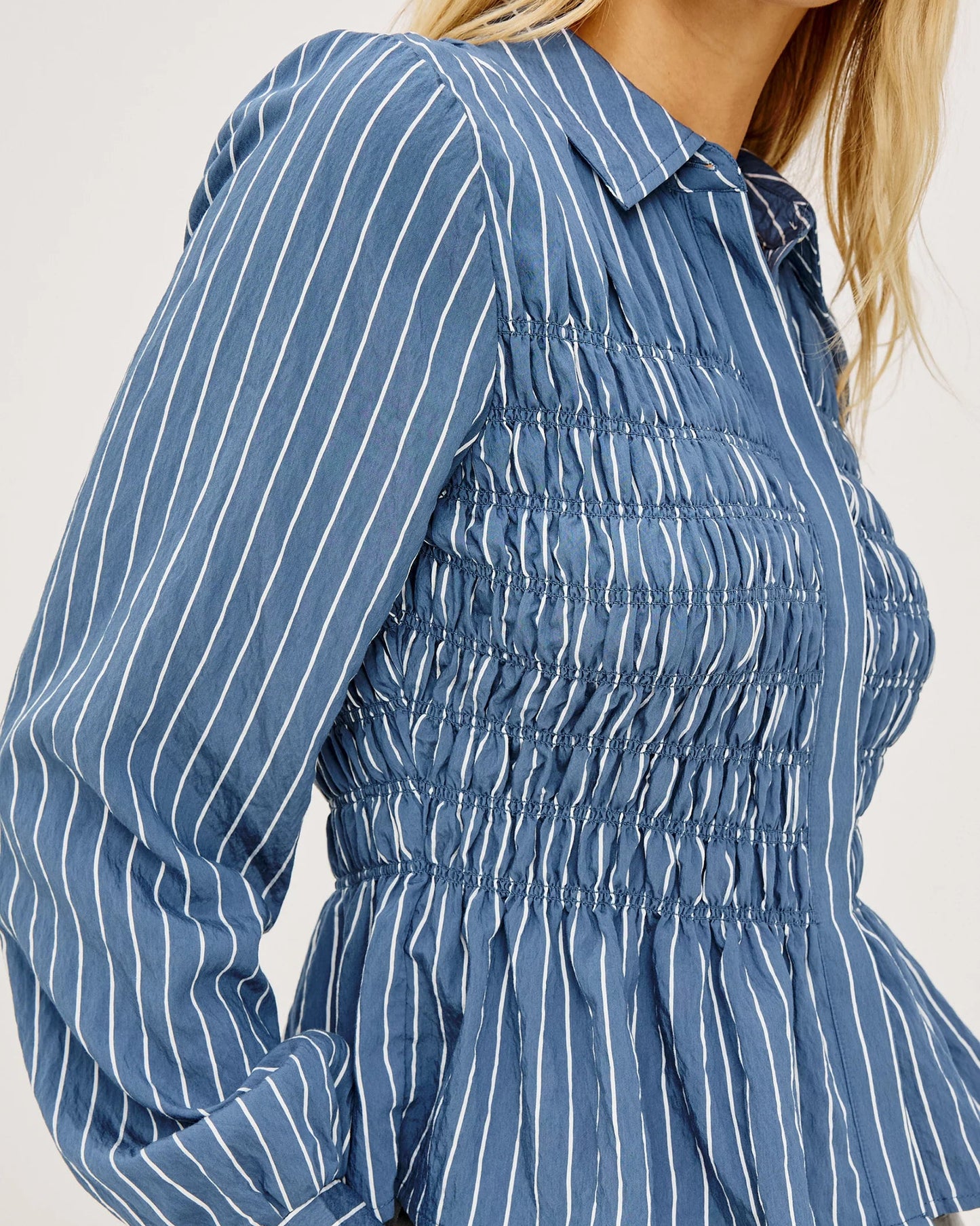 Rails Bradshaw Shirt | Washed Indigo Stripe