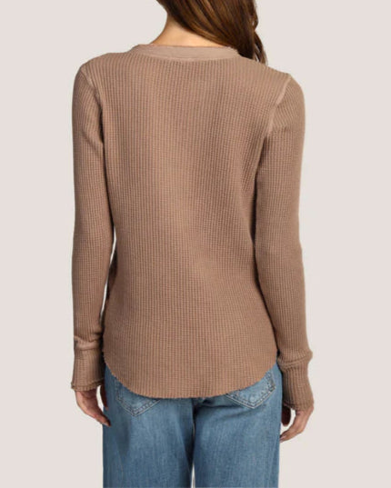 Dylan Brooks Button Top | Taupe