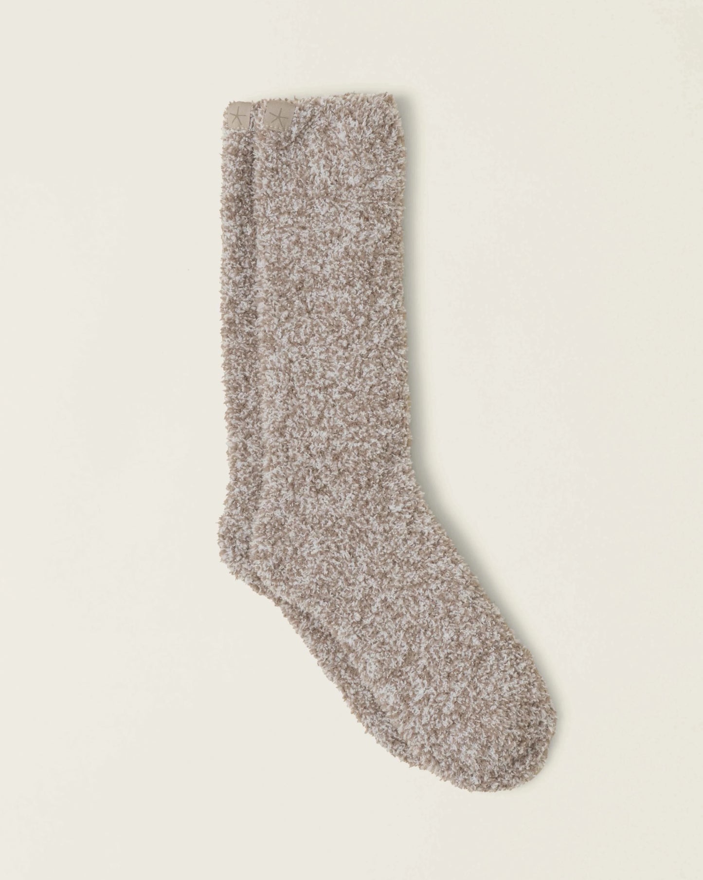 Barefoot Dreams CozyChic Heathered Socks | White/Nickel