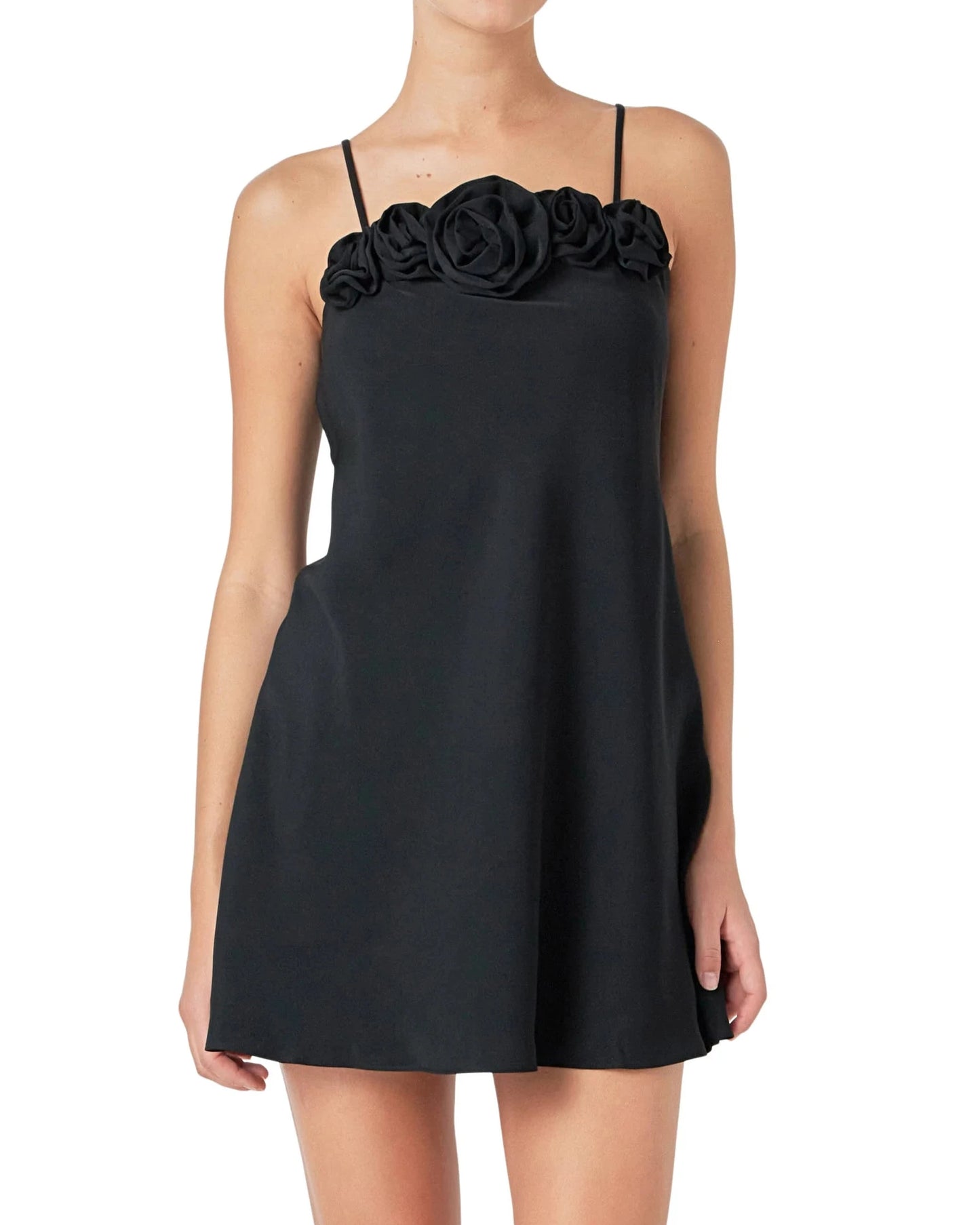 Endless Rose Corsage Mini Dress