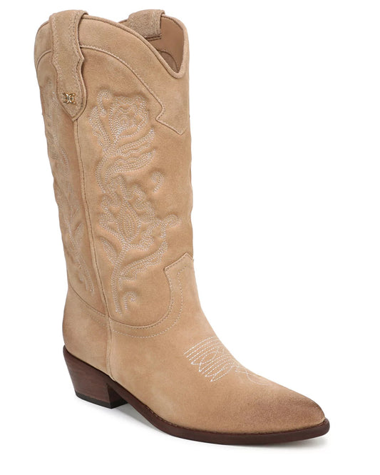 Sam Edelman Rue Western Boot | Cyprus Tan Suede
