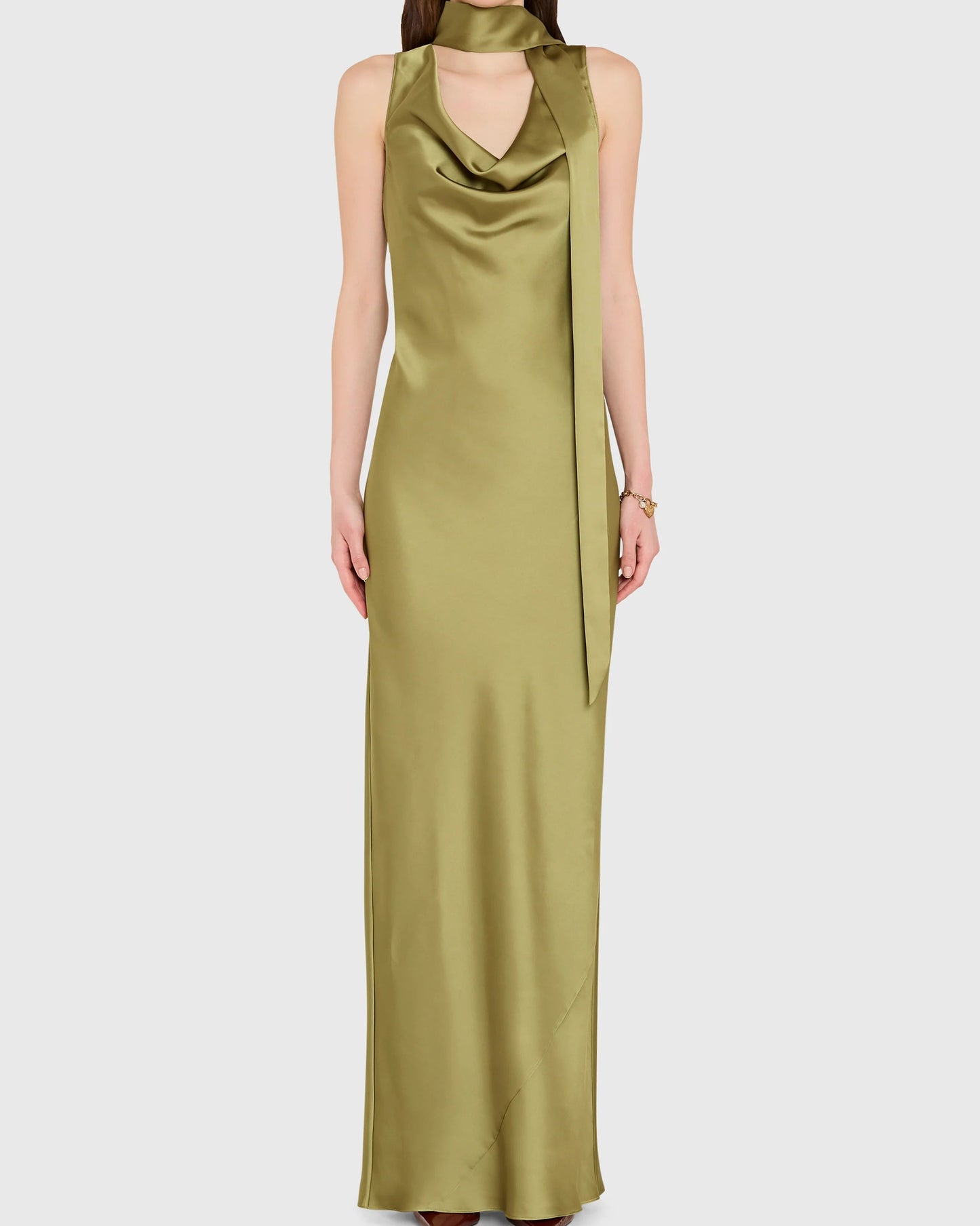Amanda Uprichard Paula Maxi Dress | Vert