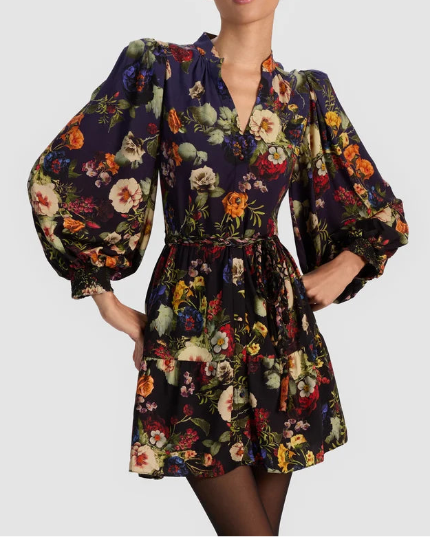 Alice + Olivia Antonette Mini Dress | Magic Garden Gradient