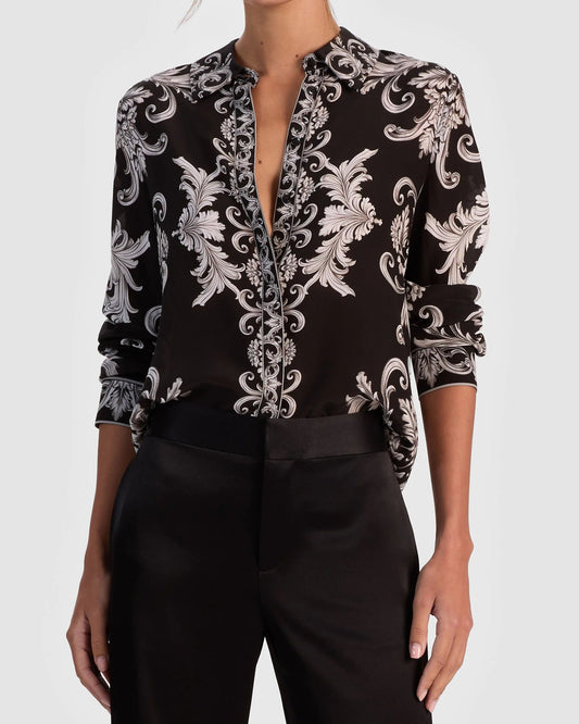 Alice + Olivia Willa Silk Blouse | Winter's Tale
