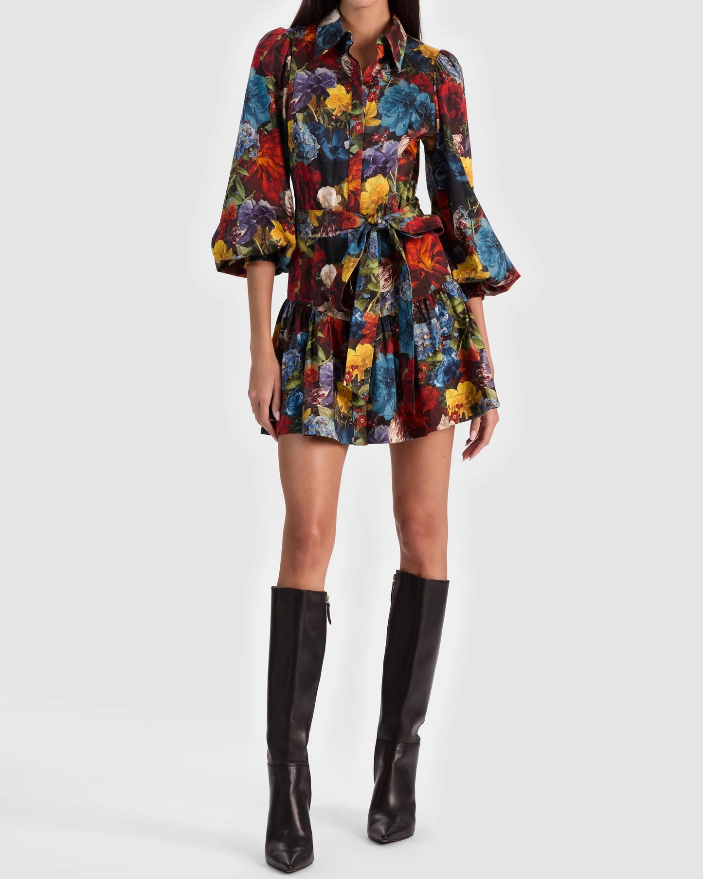 Alice + Olivia Lily Mini Shirt Dress | Flourish Sm
