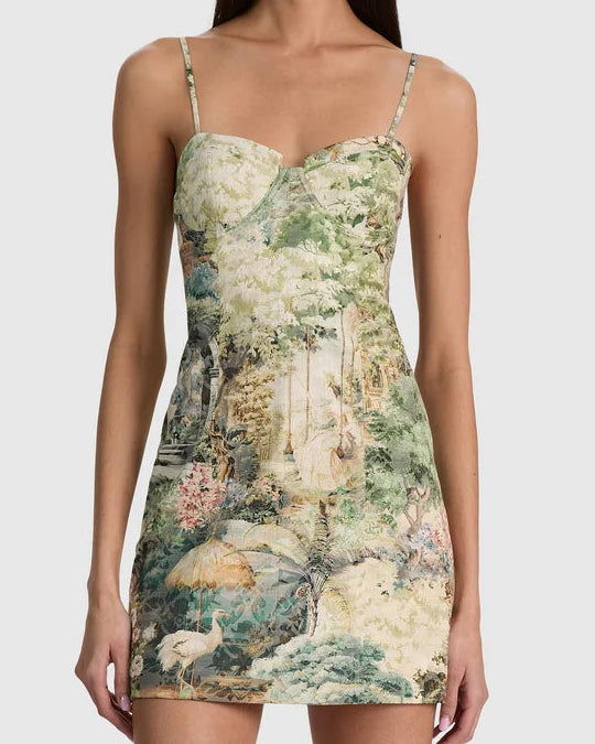 Alice + Olivia Nila Corset Mini Dress | Terrain