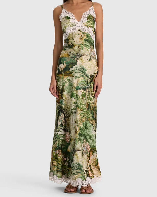 Alice + Olivia Julietta Lace Slip Dress | Terrain