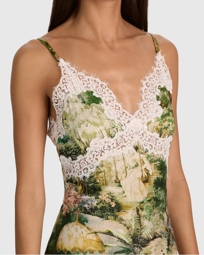 Alice + Olivia Julietta Lace Slip Dress | Terrain