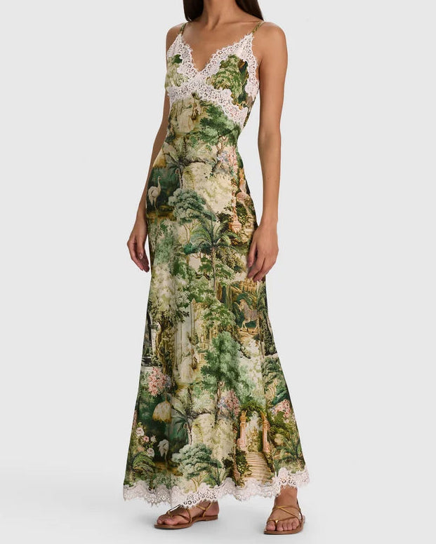 Alice + Olivia Julietta Lace Slip Dress | Terrain