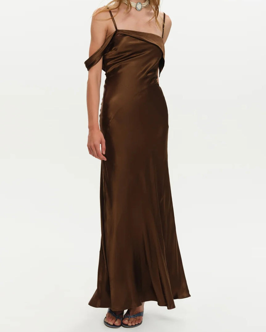 For Love & Lemons Jewel Maxi Dress | Brown