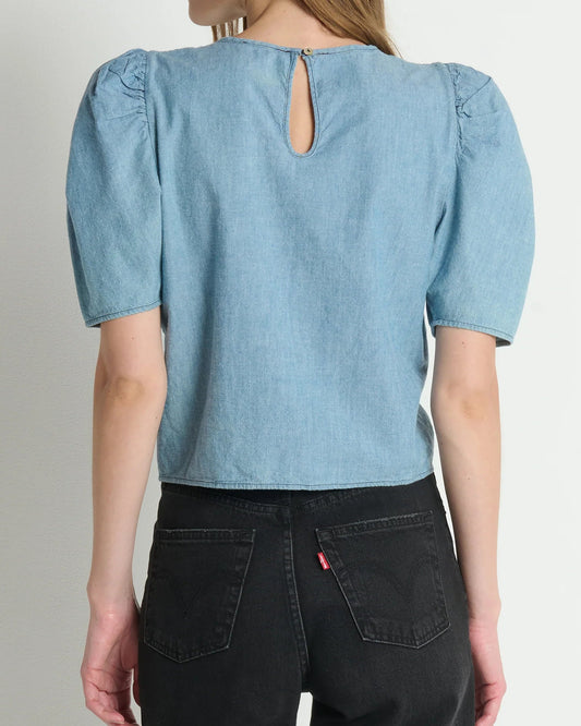 Nation Cecily Baby Doll Top | Chambray