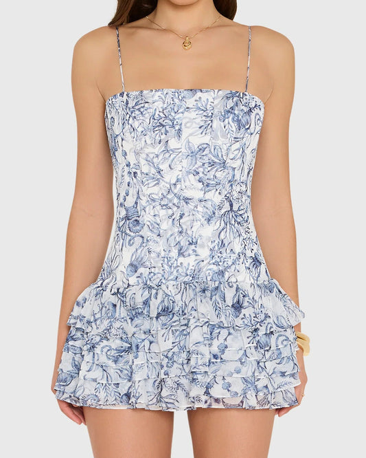 Amanda Uprichard Laureline Romper | Deep Sea