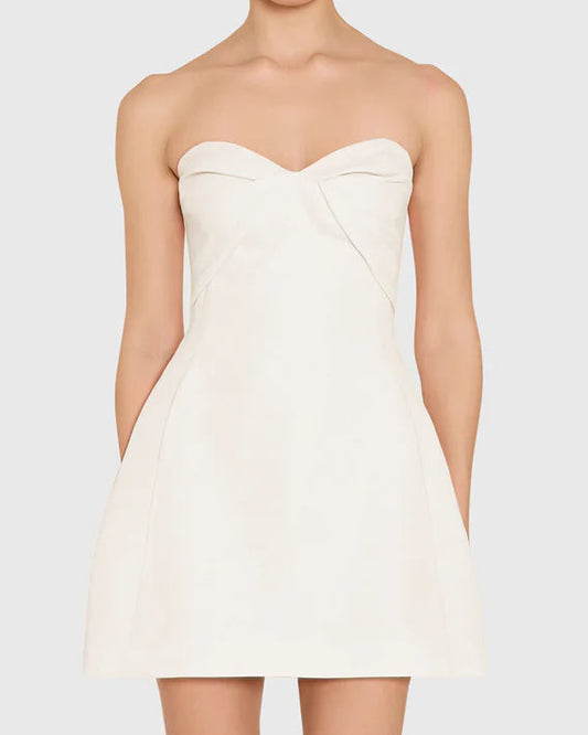 Amanda Uprichard Rachelle Dress | Ivory