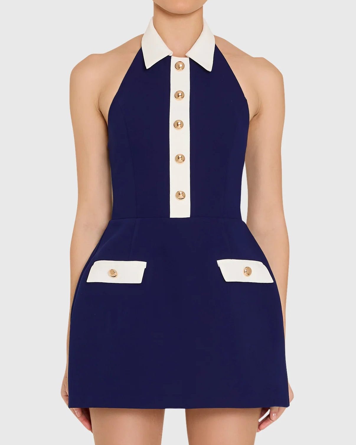 Amanda Uprichard Archer Romper | Navy/Ivory