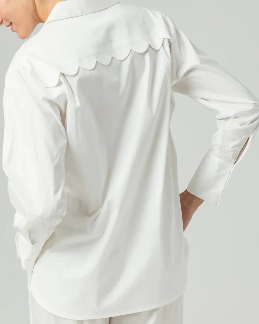 Sundays Coral Shirt | White